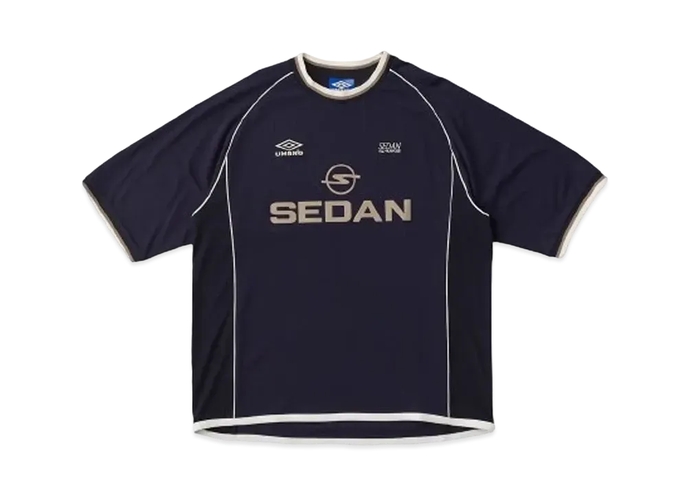 SEDAN ALL-PURPOSE x UMBRO Short Sleeve Game Shirt "Deep Navy"