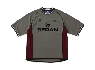SEDAN ALL-PURPOSE x UMBRO Short Sleeve Game Shirt "Charcoal Brown"