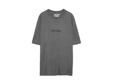 Calvin Klein Essentials SS STANDARD LOGO TEE "MEDIUM GREY HTR"