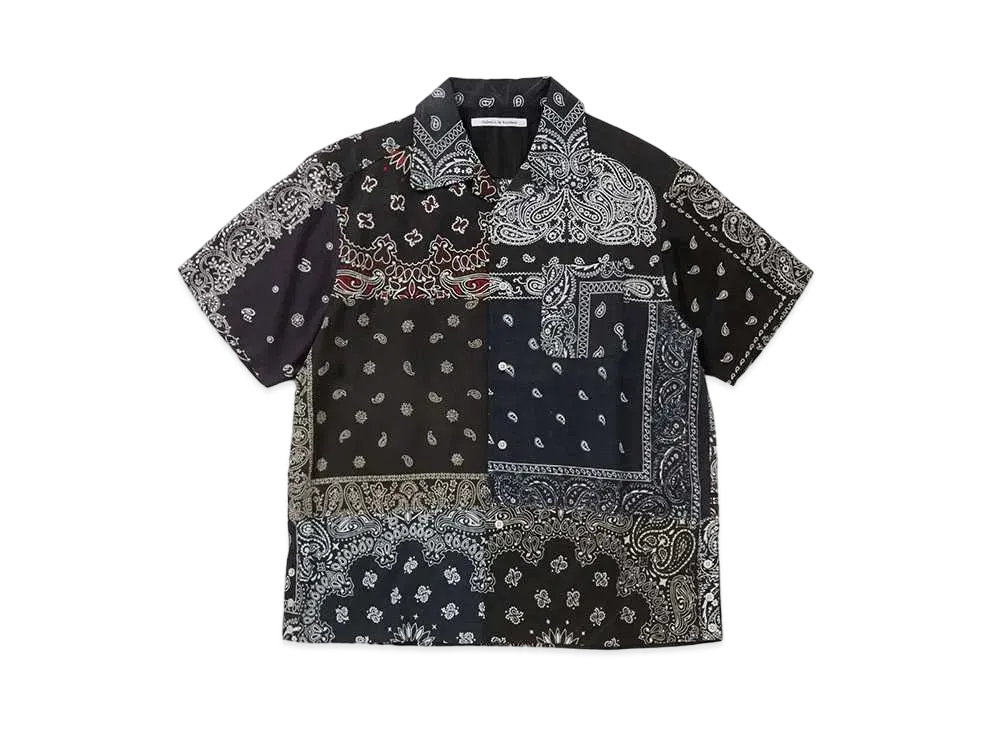 Children of the discordance BANDANA PATCH WORK SS SHIRT "BLACK"