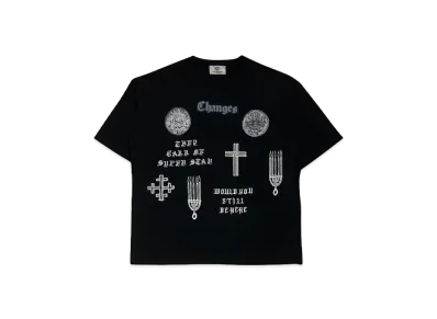 Children of the discordance DOOM PRINT TEE SS "BLACK"