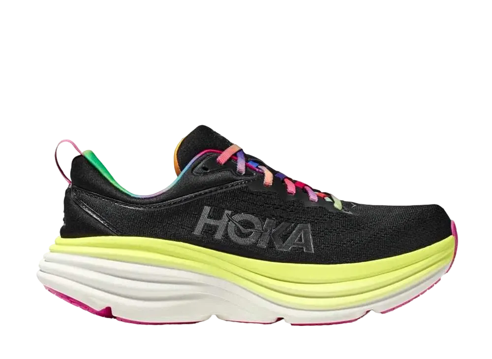 Hoka Bondi 8 "Black/Citrus Glow"