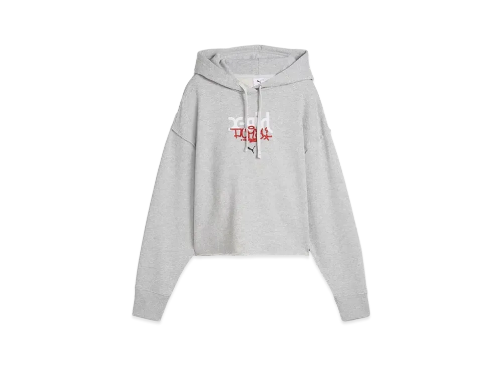 PUMA x X-Girl Graphic Hoodie "Light Gray Heather"