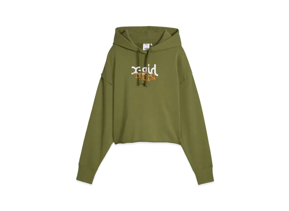 PUMA x X-Girl Graphic Hoodie "Olive Green"