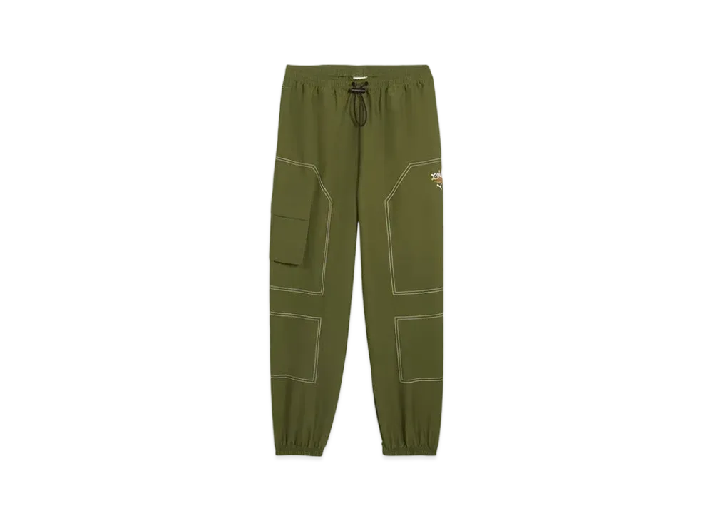 PUMA x X-Girl Woven Cargo Pants "Olive Green"