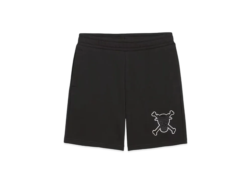 PUMA x One Piece Kids Sweat Shorts "Puma Black"