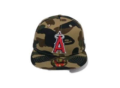 A BATHING APE x MLB x NEW ERA Los Angeles Angels 59Fiftiy Cap "Green"