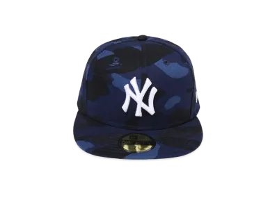 A BATHING APE x MLB x NEW ERA New York Yankees 59Fiftiy Cap "Navy"