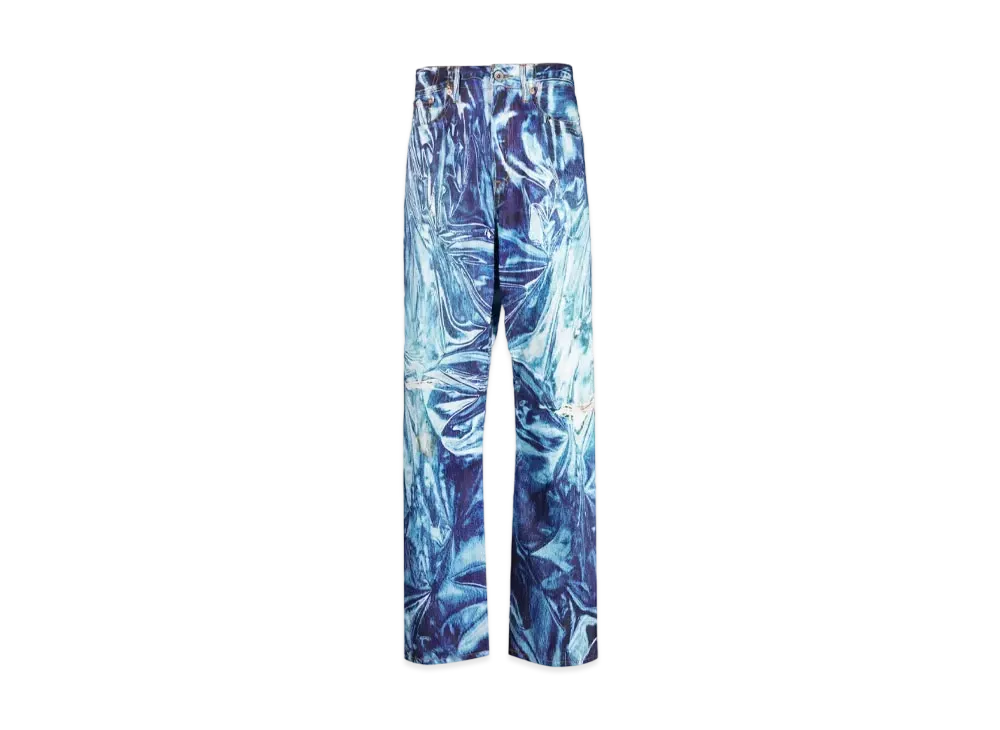 doublet Graphic Straight Jeans "Indigo Blue"