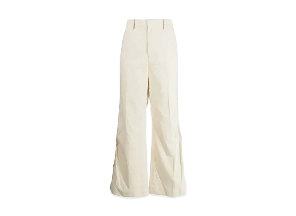 doublet Velveteen Chaos Wide Pants "Ivory White"
