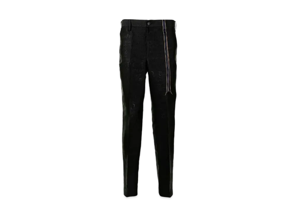 doublet Jacquard Tapered Pants "Black"