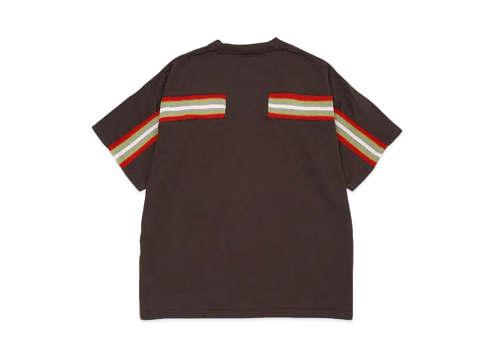 FACETASM RIB BIG TEE "BROWN"