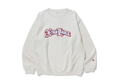 XLARGE x Champion Reversible Weave Crewneck Sweat "Ash"