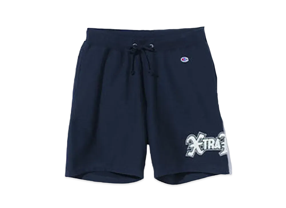 XLARGE x Champion Reversible Weave Sweat Shorts "Navy"