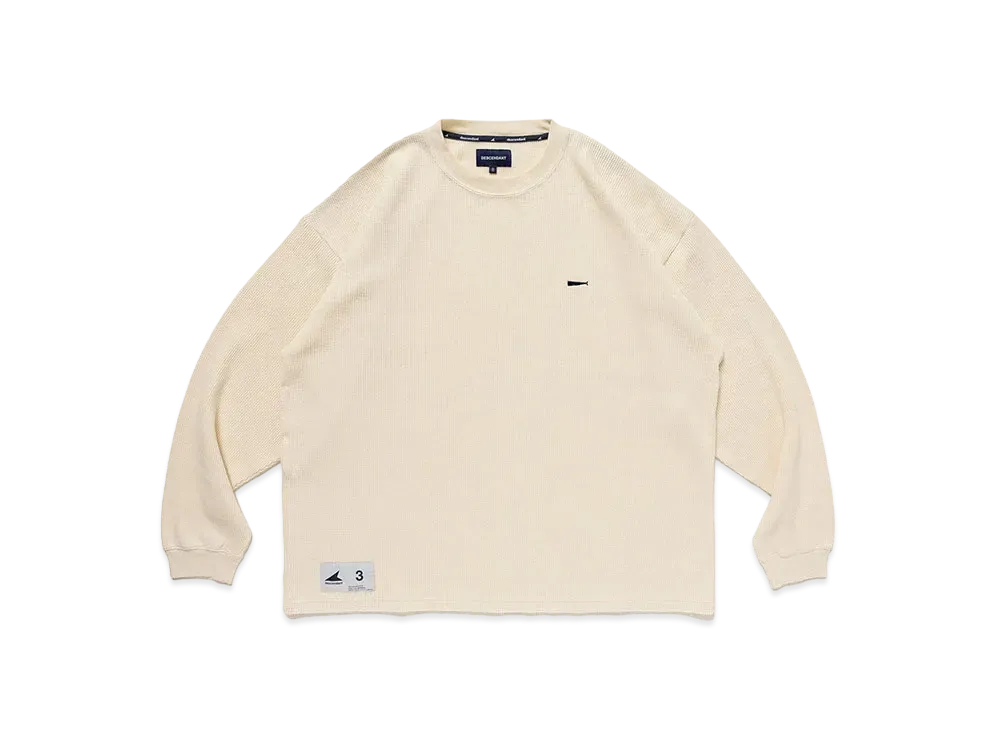 DESCENDANT Gaufre Waffle LS "Off White"