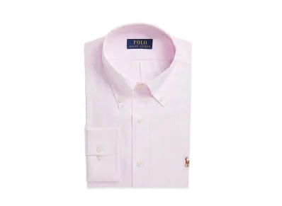 Polo Ralph Lauren Classic Fit Striped Textured Shirt "Pink"