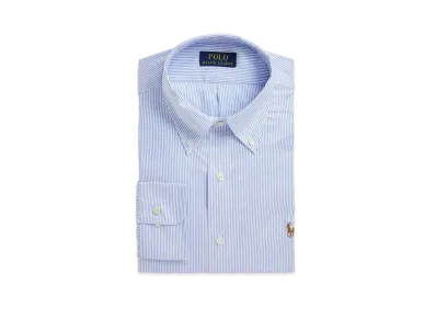Polo Ralph Lauren Classic Fit Striped Textured Shirt "Blue"