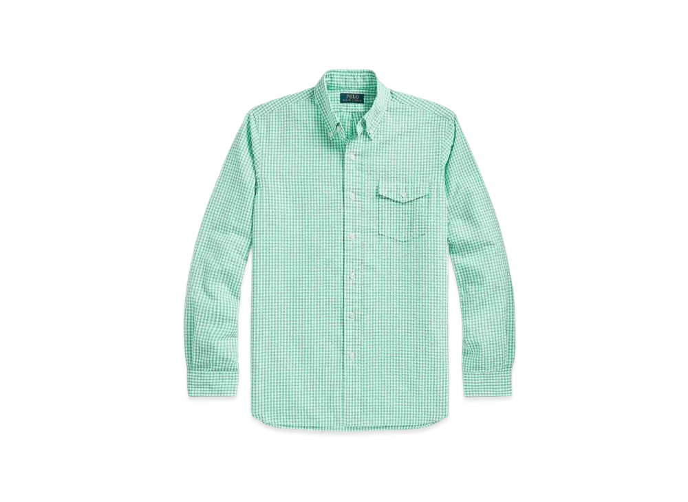 Polo Ralph Lauren Classic Fit Gingham Seersucker Shirt "Multi"