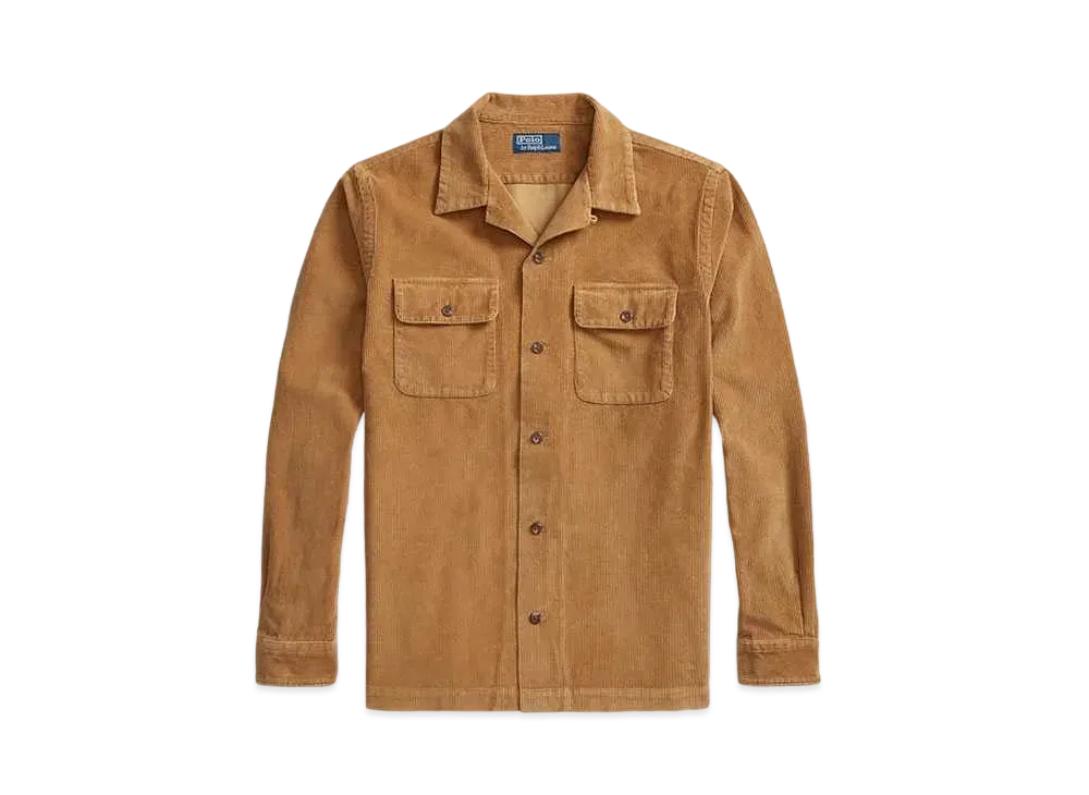 Polo Ralph Lauren Classic Fit Corduroy Camp Shirt "Brown"