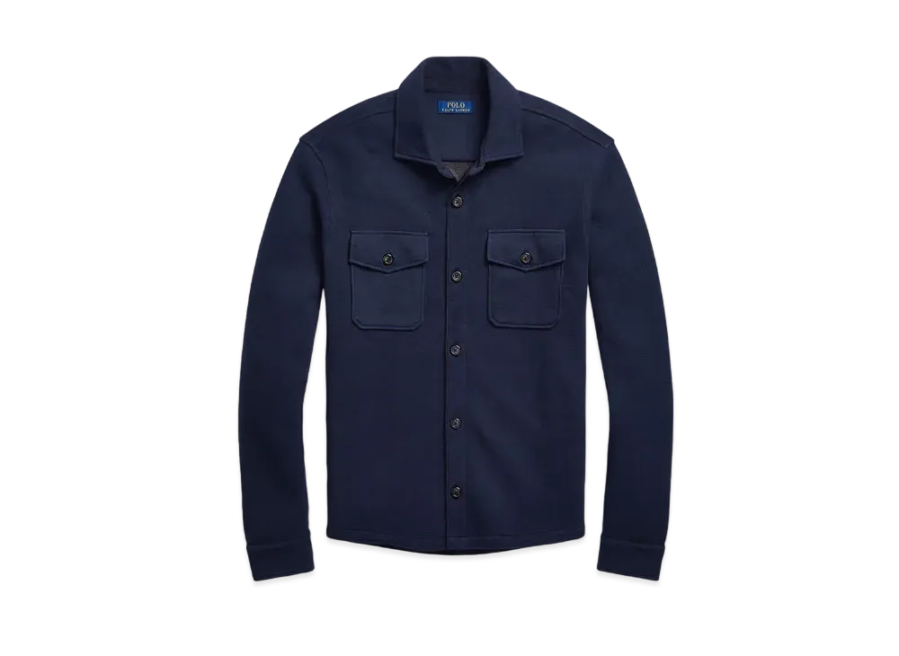 Polo Ralph Lauren Double Knit Mesh Over Shirt "Navy"