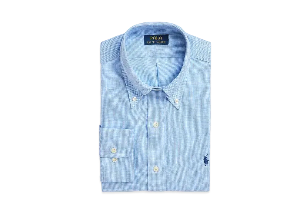 Polo Ralph Lauren Classic Fit Linen Shirt "Blue"
