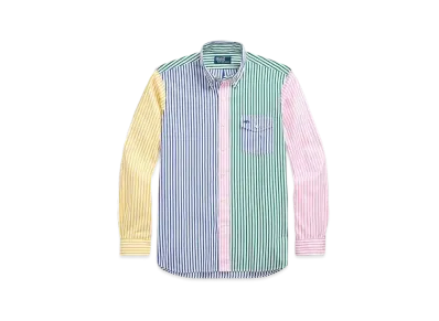 Polo Ralph Lauren Classic Fit Striped Poplin Fan Shirt "Multi"