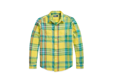 Polo Ralph Lauren Classic Fit Check Flannel Work Shirt "Yellow"