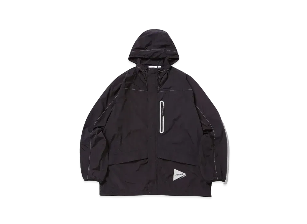 GRAMICCI x and wander Patchwork Wind Hoodie "Black"