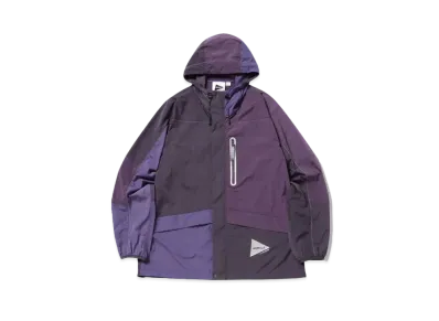 GRAMICCI x and wander Patchwork Wind Hoodie "Multi Purple"
