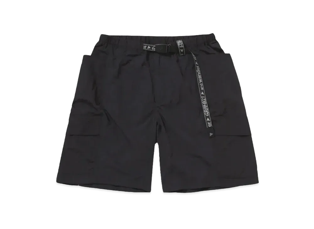 GRAMICCI x and wander Patchwork Wind Short "Black"