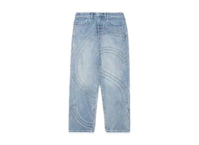 Supreme S Logo Loose Fit Jean "Washed Blue"