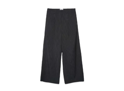 9090 N Logo Stripe Slacks Pants "Black"