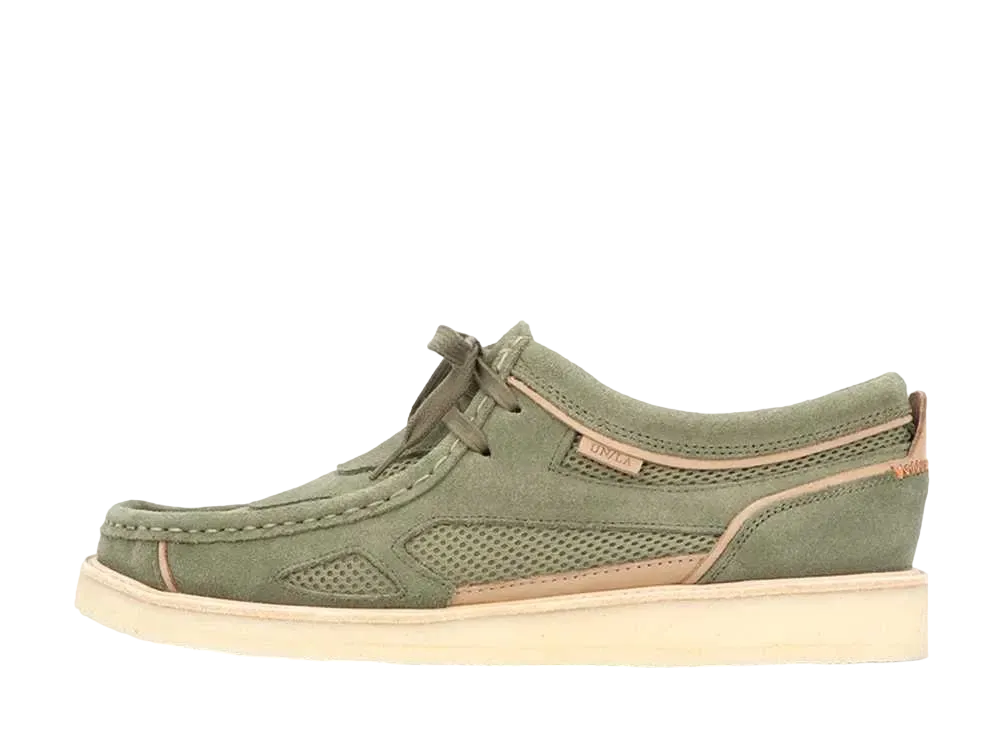 UNION × Clarks Crazy Visions Wallabee "Green Combi"