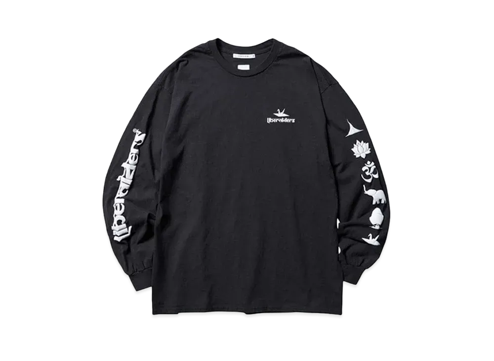 Liberaiders SLEEVE LOGO L/S TEE "BLACK"