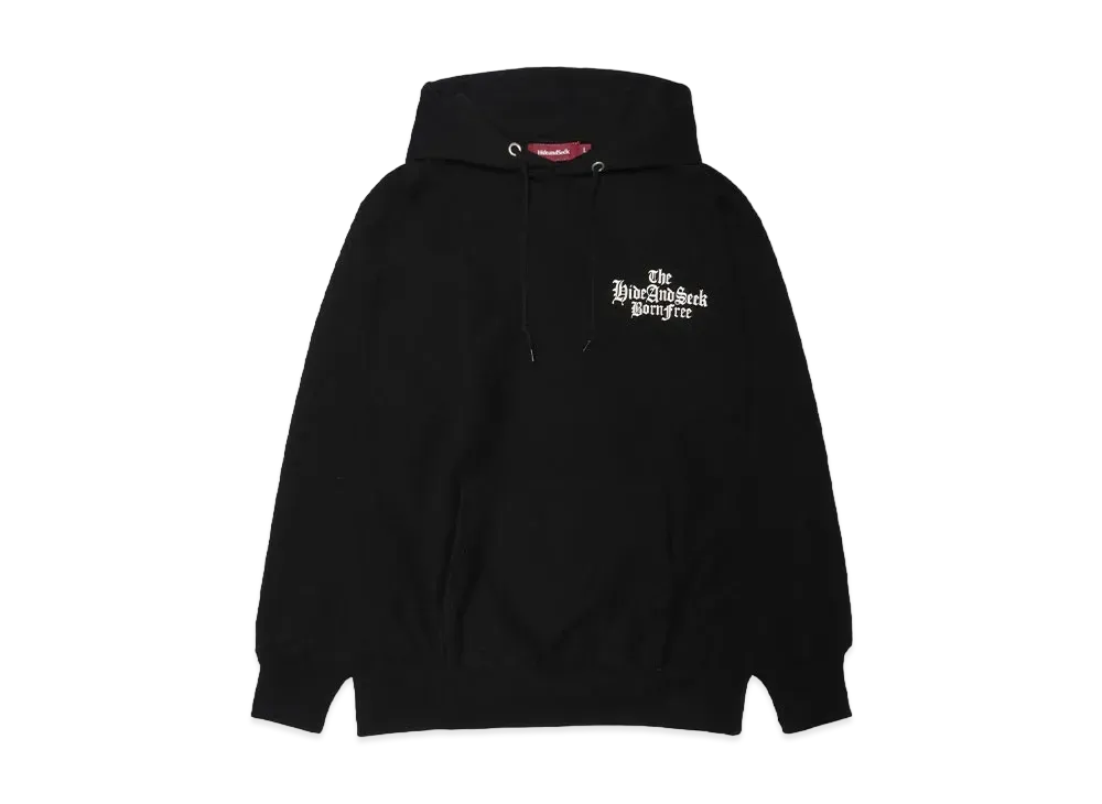Hide and Seek The H&S Hooded Sweat Shirt "BLACK"