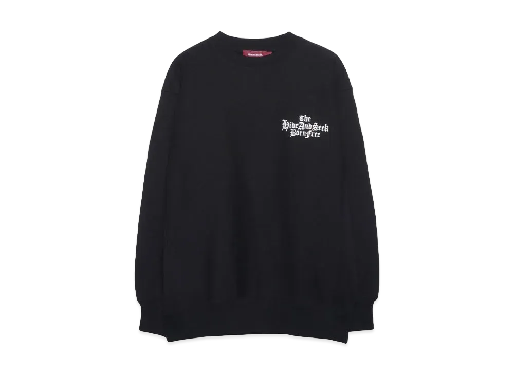 Hide and Seek The H&S Sweat Shirt "BLACK"