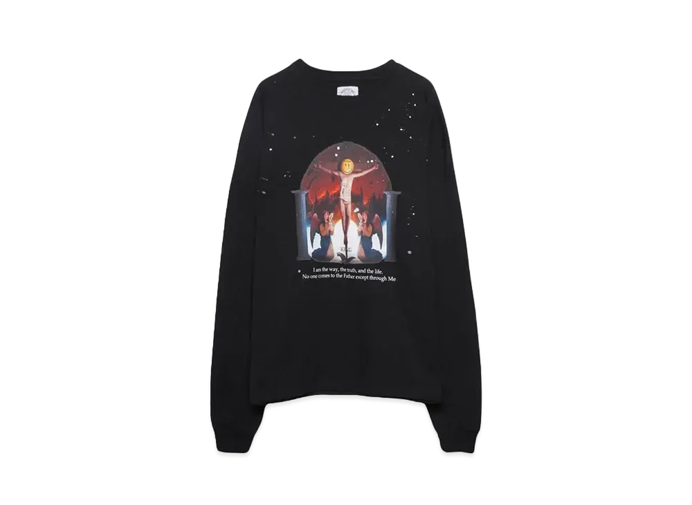 SOMEIT S.V VINTAGE LS TEE "BLACK"