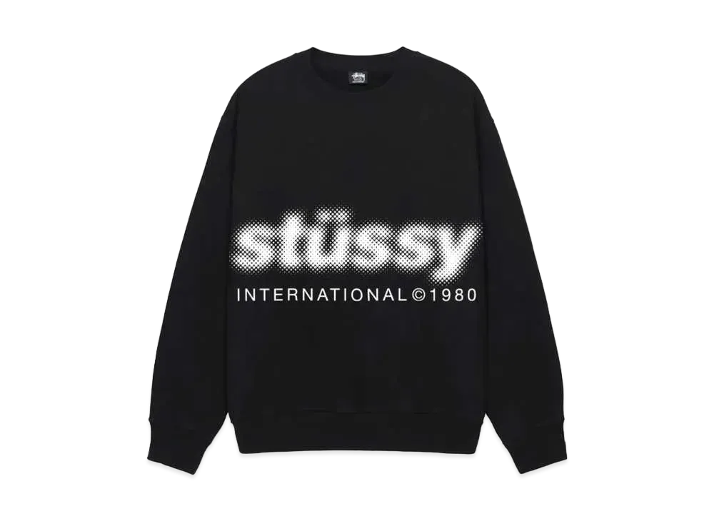 Stussy Blur Crew "Black"