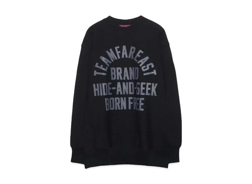 Hide and Seek College Sweat Shirt(24ss) "BLACK"