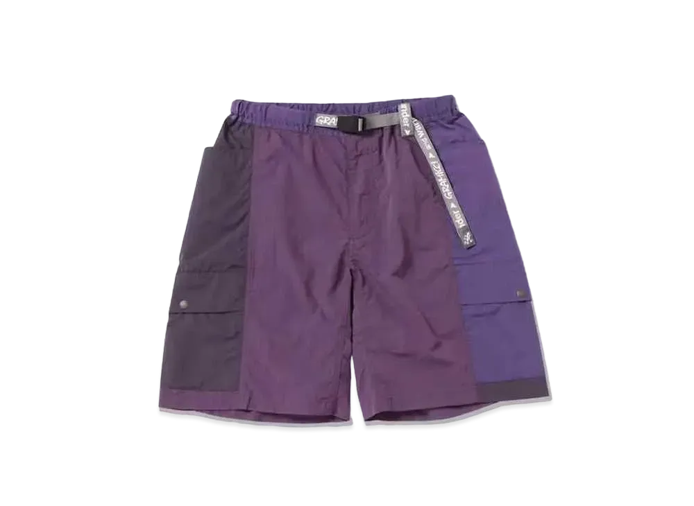 GRAMICCI x and wander Patchwork Wind Short "Multi Purple"