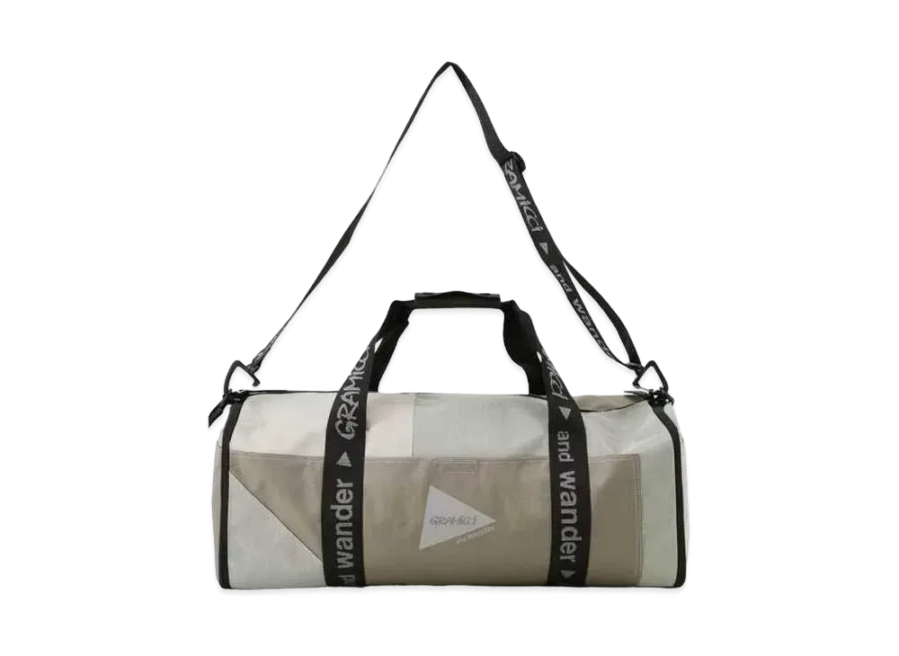 GRAMICCI x and wander Multi Patchwork Boston Bag "Multi Beige"