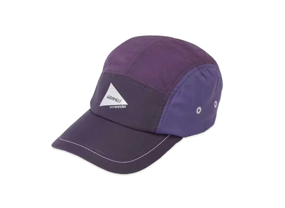 GRAMICCI x and wander Patchwork Wind Cap "Multi Purple"