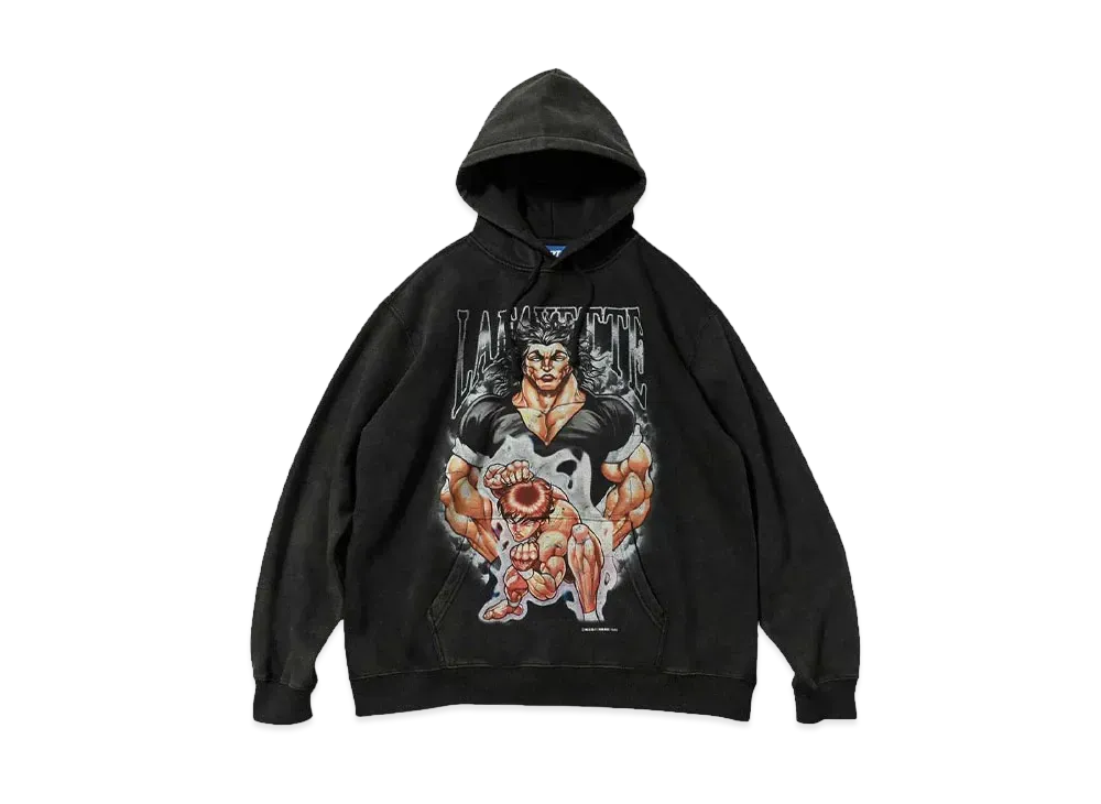 グラップラー刃牙 x LFYT BAKI YUJIRO HOODIE "Black"