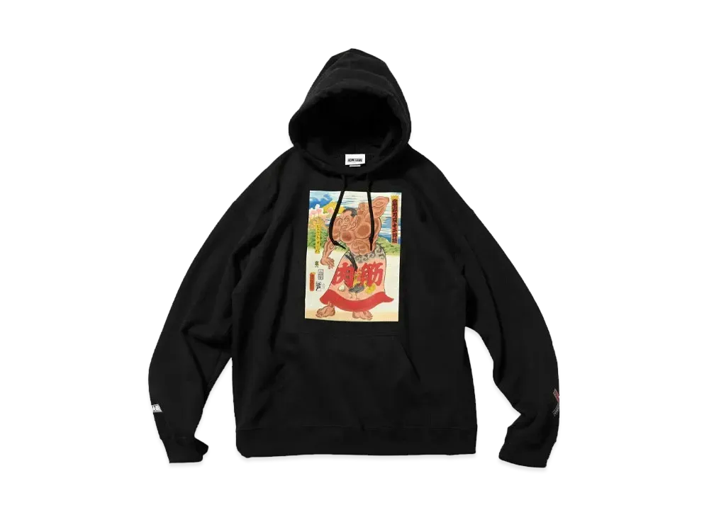 HOME GAME x グラップラー刃牙 x PANCRASE x THREE TIDES HOODIE "BLACK"
