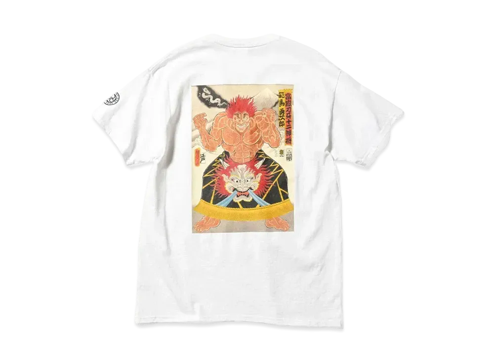 HOME GAME x グラップラー刃牙 x PANCRASE x THREE TIDES S/S TEE "WHITE"