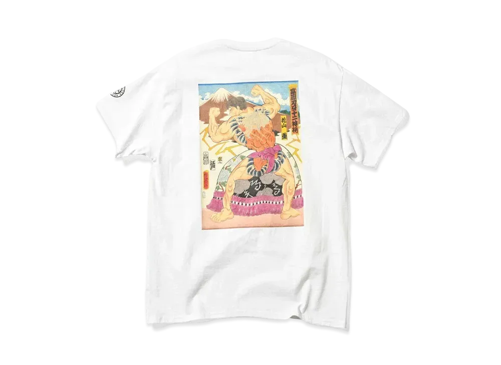 HOME GAME x グラップラー刃牙 x PANCRASE x THREE TIDES S/S TEE "WHITE"