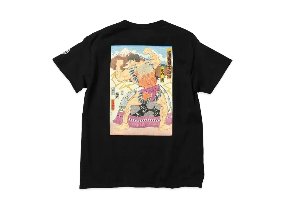 HOME GAME x グラップラー刃牙 x PANCRASE x THREE TIDES S/S TEE "BLACK"