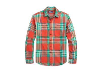 Polo Ralph Lauren Classic Fit Check Flannel Work Shirt #1 "Red"
