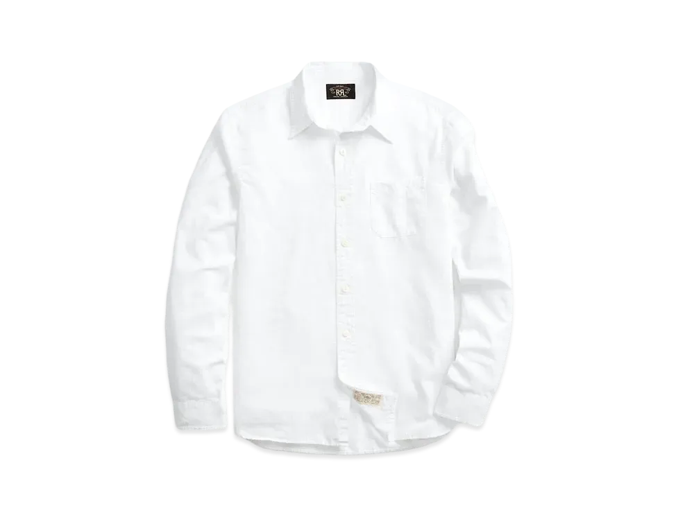 RRL Ralph Lauren Twill Work Shirt "White"