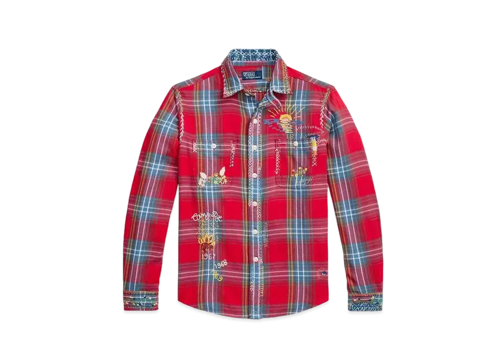 Polo Ralph Lauren Classic Fit Plaid Flannel Work Shirt "Multi"